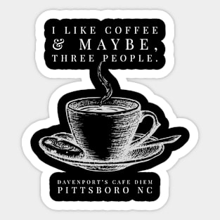 Coffee & Maybe, Three People Sticker